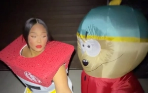 Lizzo Rocks 'LizzOzempic' Halloween Costume, Dances With Eric Cartman of 'South Park'