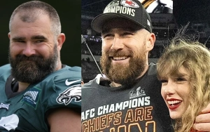 Jason Kelce Destroys Fan's Phone After Man Hurls Homophobic Slur at Travis Kelce for Dating Taylor Swift