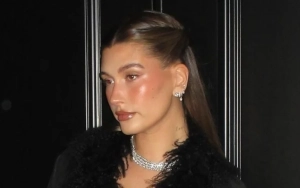 Hailey Bieber Rings in 28th Birthday With Martini-Themed Glam with Olive-Embellished Manicure