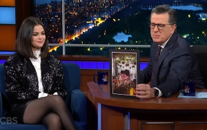 Stephen Colbert Grills Selena Gomez on Relationship With Benny Blanco