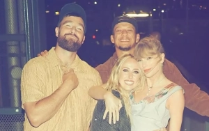 Patrick and Brittany Mahomes Channel Taylor Swift and Travis Kelce at 'Eras Tour' Party