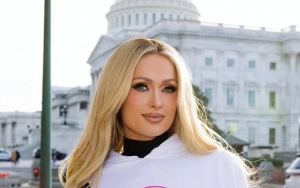 Paris Hilton Rocks Brunette Hair During Christmas Shopping Trip With Husband