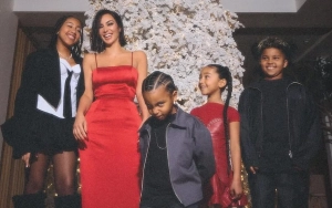 Kim Kardashian and Kanye West's Children Dazzle in Family Christmas Photos