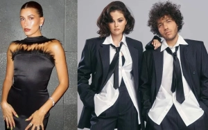 Hailey Bieber Denies 'Liking' Video Mocking Selena Gomez and Benny Blanco