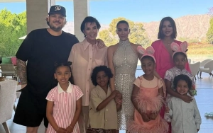 Rob Kardashian Makes Rare Appearance in Kim Kardashian's Easter Family Photo