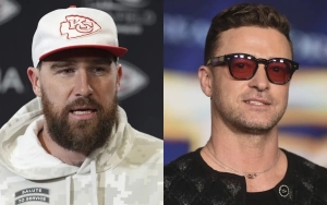Travis Kelce Hits Las Vegas With Justin Timberlake, Taylor Swift Is No-Show