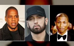 Jay-Z Celebrates 25 Years of Blueprint with Eminem and Pharrell at Yankees