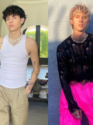 Travis Barker's Son Landon Performs With Machine Gun Kelly Hours After Father's Hospitalization