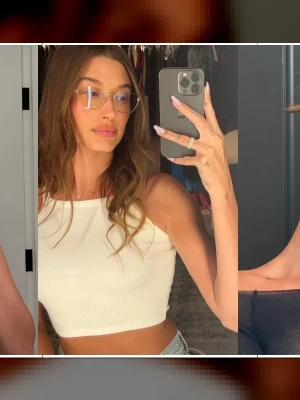 Hailey Bieber Sets Fall Fashion Standard with Chic Lace Camisole Styling Tips