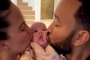 Chrissy Teigen and John Legend Give Baby Esti Her 'First Kiss' in Cute Video