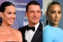 Orlando Bloom Glances at Kim Kardashian's Pert Derriere Despite Having Katy Perry by His Side