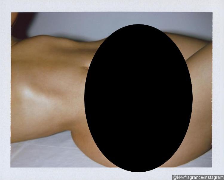 Kim Kardashian's snap of pelvic region.