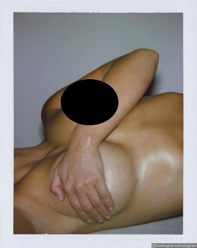 Kim Kardashian's snap of bare boobs.