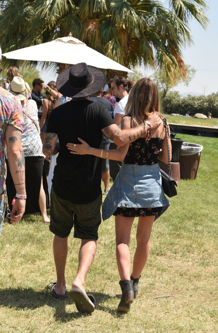 Audrina Patridge and Ryan Cabrera shows PDA at the 2018 Stagecoach