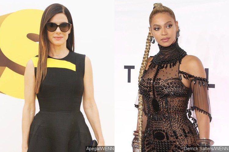Sandra Bullock Channels Beyonce on the Red Carpet