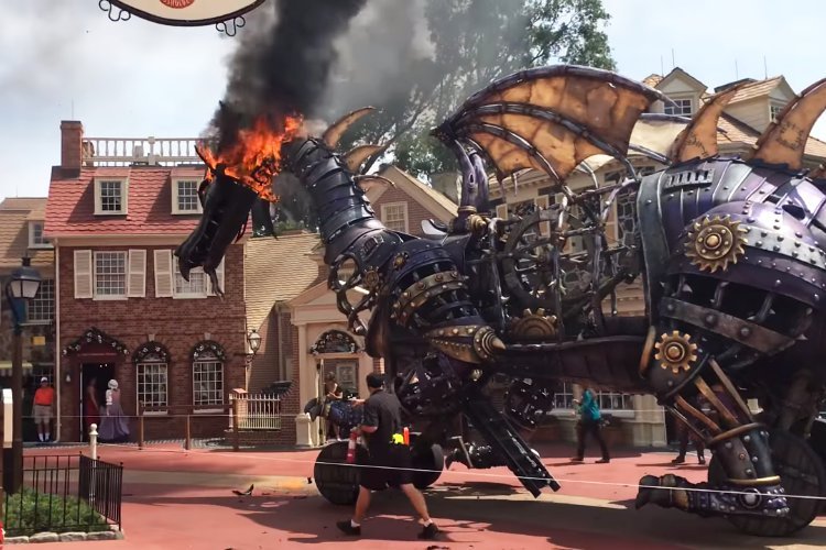 Video: Maleficent Dragon Catches Fire in Disney World Parade Gone Wrong
