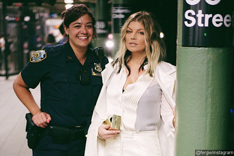 Video: Fergie Rides Subway in Full Glam to Avoid Storm