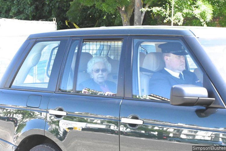 Queen Elizabeth Spotted Ahead of Royal Wedding