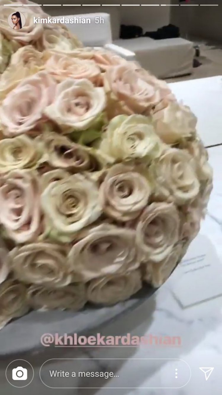 Khloe Kardashian Sends Anniversary Gift for Kim and Kanye West