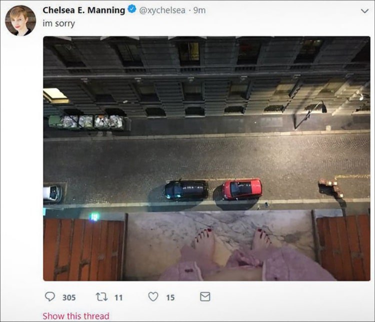 Chelsea Manning Posted Alarming Tweet