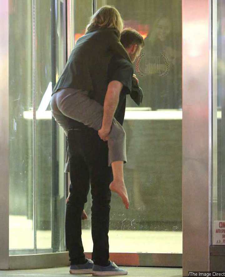 Jennifer Lawrence Gets Piggyback Ride From Beau Cooke Maroney
