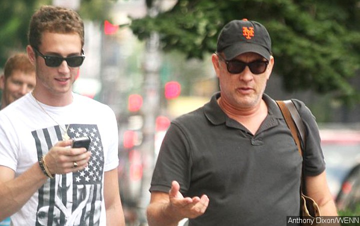 Tom Hanks And Son Chet Filming A Movie Together