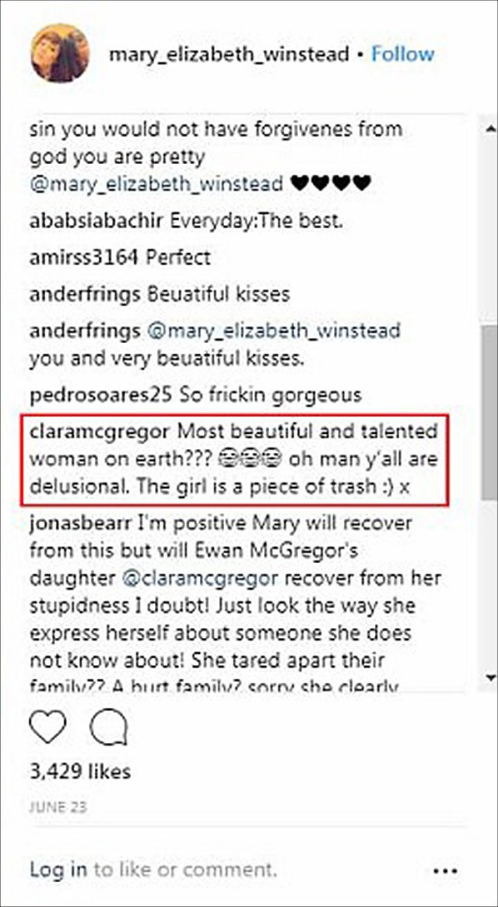 Clara McGregor Shades Mary Elizabeth Winstead