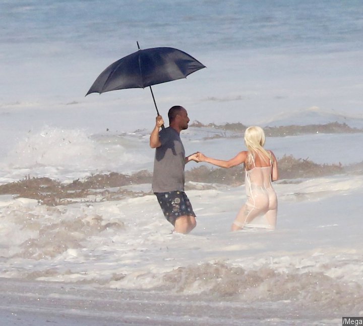 Lady GaGa Lingerie Photo Shoot on Beach