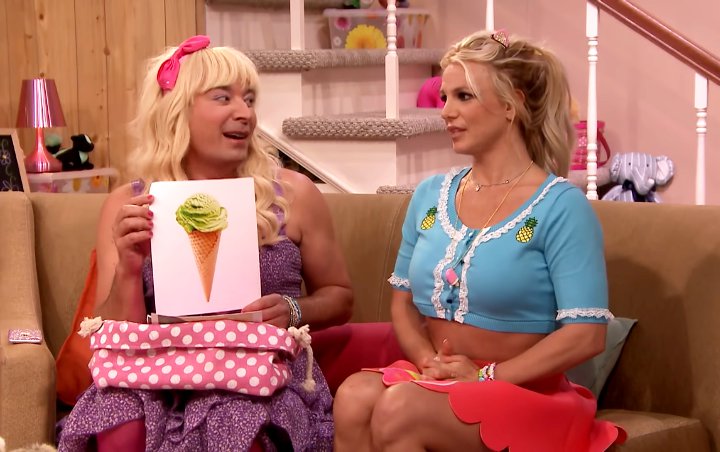 Video: Britney Spears Crushes on Steve Carell in 'EW!' Sketch With Jimmy Fallon