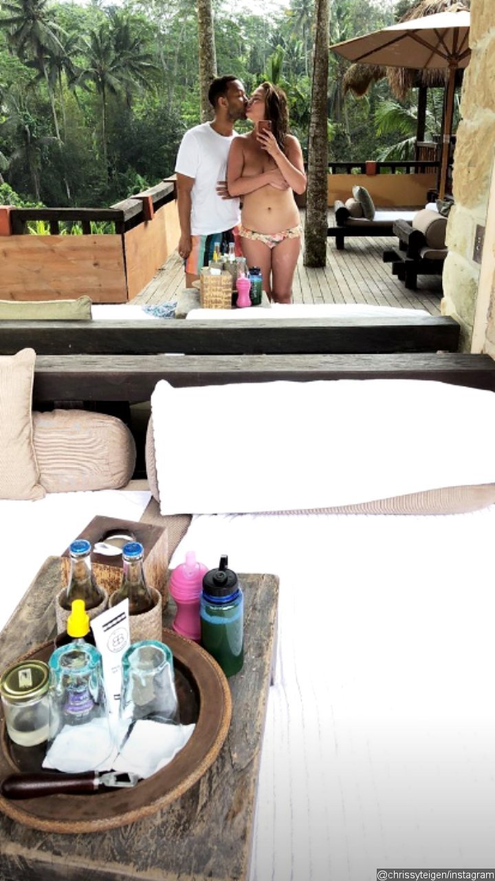 Chrissy Teigen and John Legend in Bali
