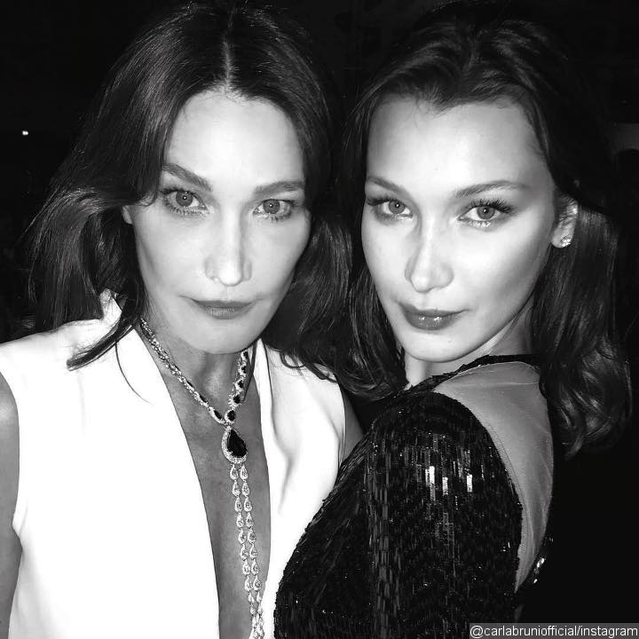 Bella Hadid and Carla Bruni