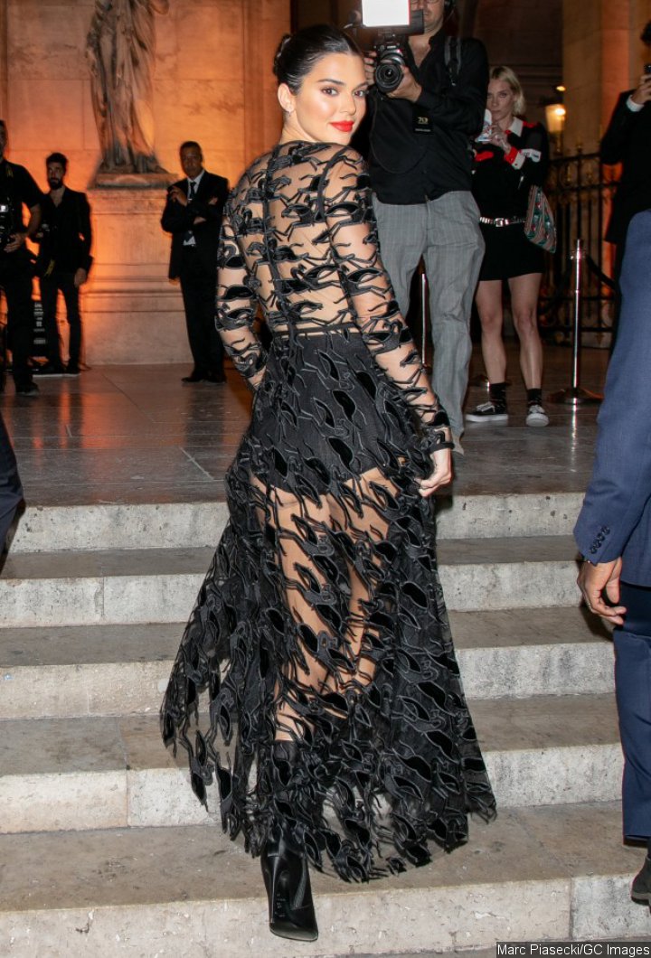 Kendall Jenner poses at the event.