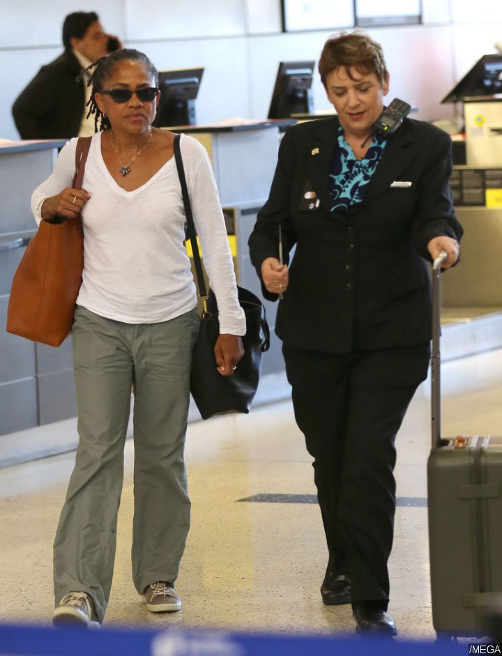 Doria Ragland at LAX Airport