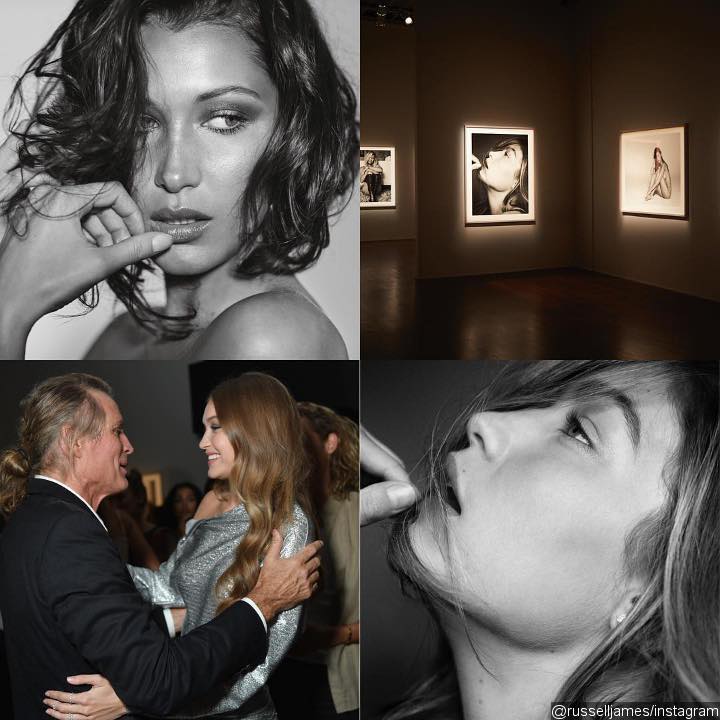 Gigi Hadid at Russell James' book launch celebration.