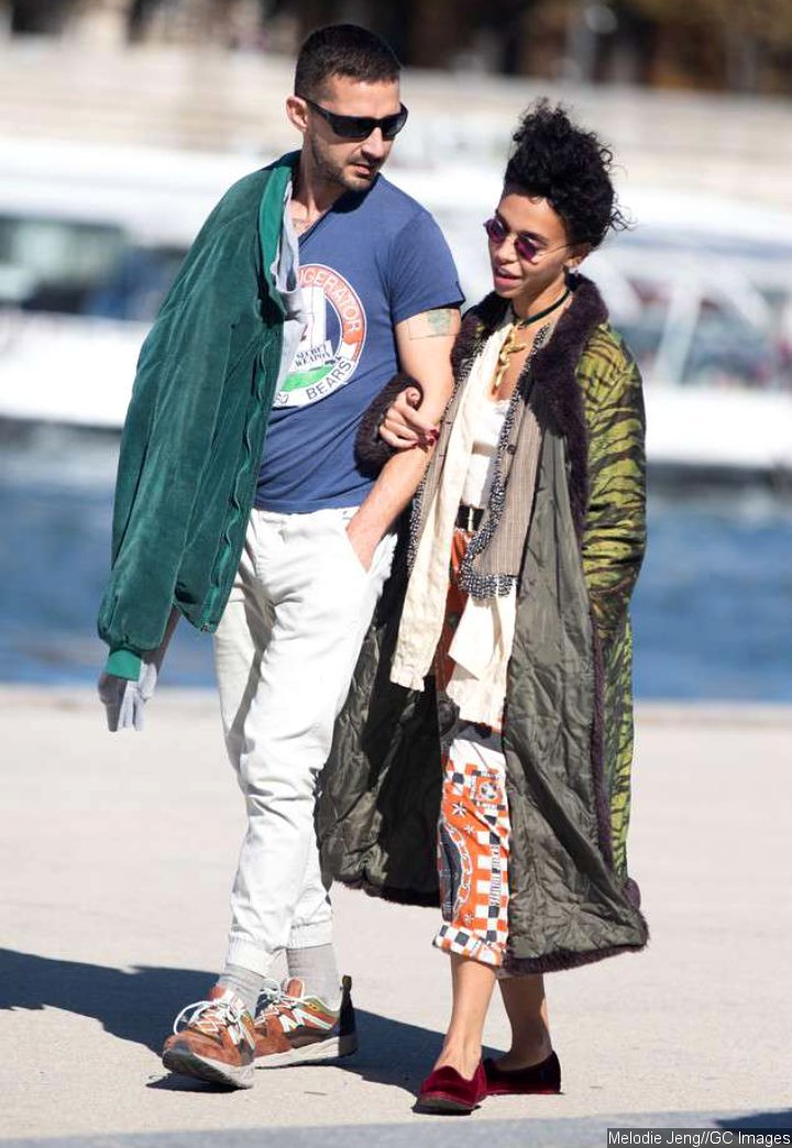 Shia LaBeouf and FKA twigs in Paris