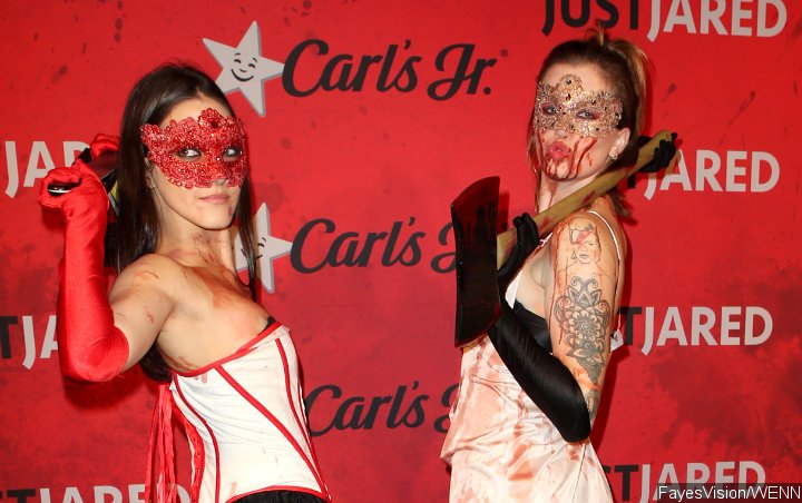 Ireland and Alaia Baldwin Are Sexy, Sinister Killers at Halloween Party