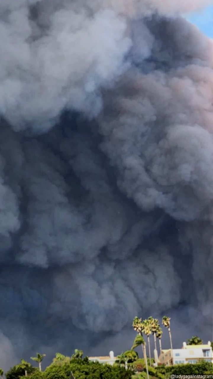 Lady GaGa Evacuating Amid California Wildfires