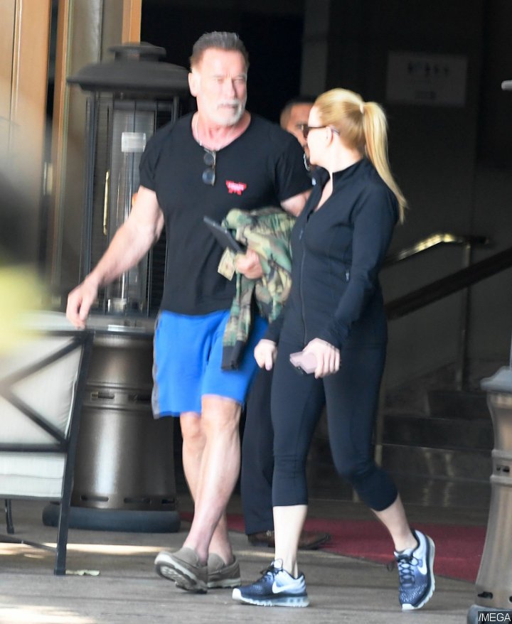 Chris Pratt and Katherine Schwarzenegger Double Date With Arnold Schwarzenegger