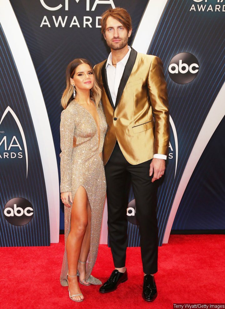 Maren Morris and Ryan Hurd at 2018 CMA Awards