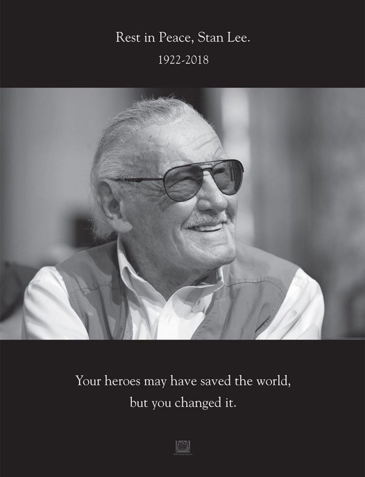 Stan Lee Tribute on Magazine Ad