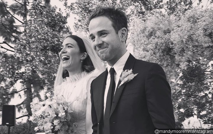Mandy Moore and Husband Taylor Goldsmith Look Elated in First Photo of Backyard Wedding
