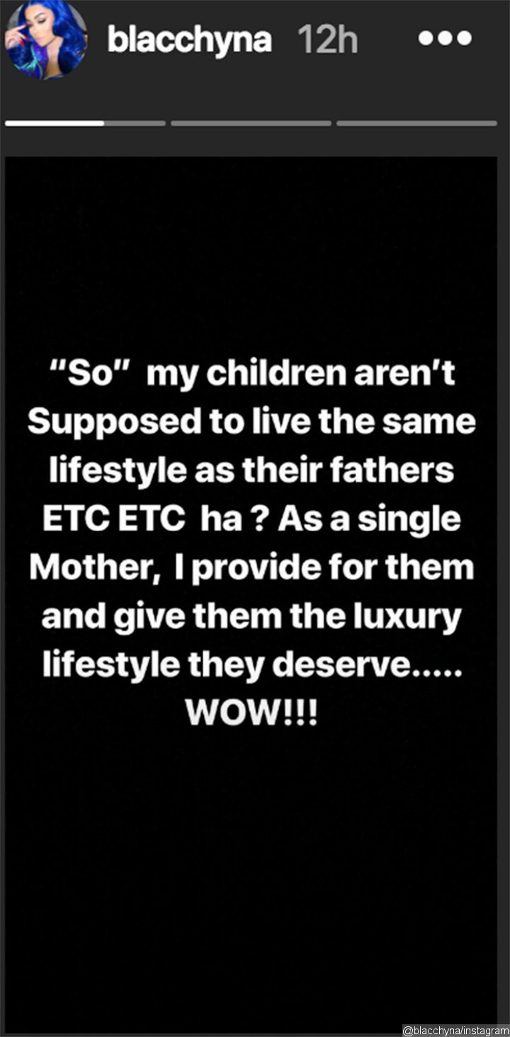 Blac Chyna's Instagram Stories.