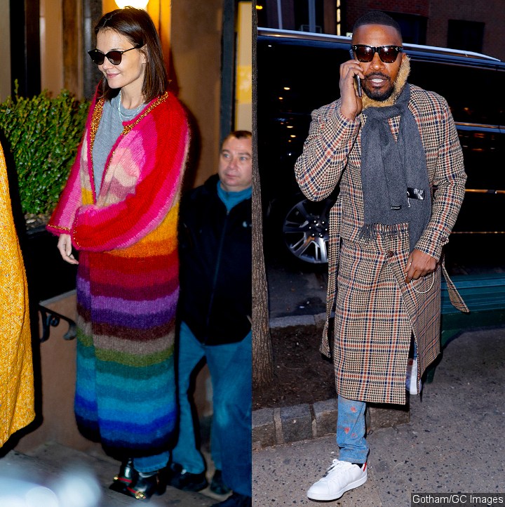 Katie Holmes Celebrates 40th Birthday With Jamie Foxx and Her Mom