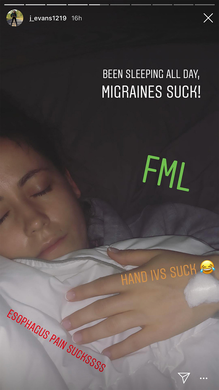 Jenelle Evans' Instagram Stories.