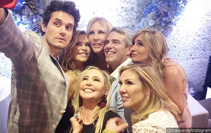 John Mayer Mingles With 'Real Housewives' Ladies at Andy Cohen's Baby Shower