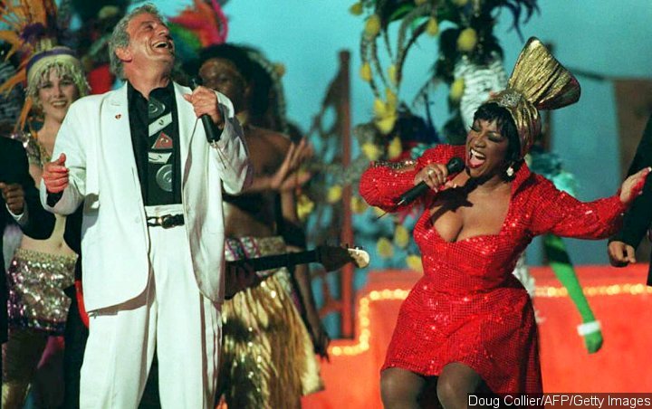Tony Bennett and Patti LaBelle at Super Bowl XXIX