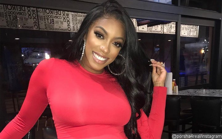 Pics: Porsha Williams Looks Gorgeous in Red Dress at All-White Themed Baby Shower