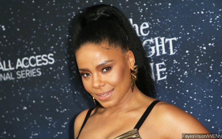 Pics: Sanaa Lathan Shines in Gold at 'Twilight Zone' Premiere