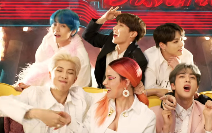 BTS' J-Hope's Blue Hair in "Boy With Luv" Music Video - wide 7