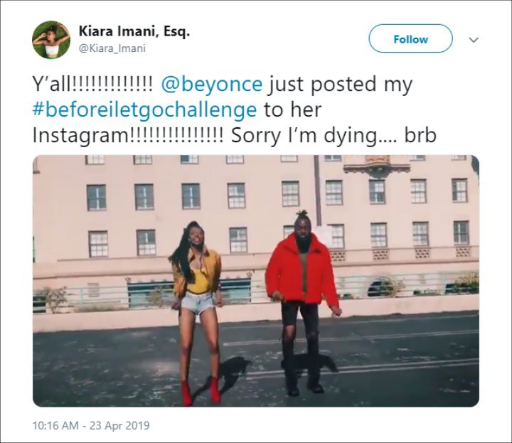 Beyonce and fan.